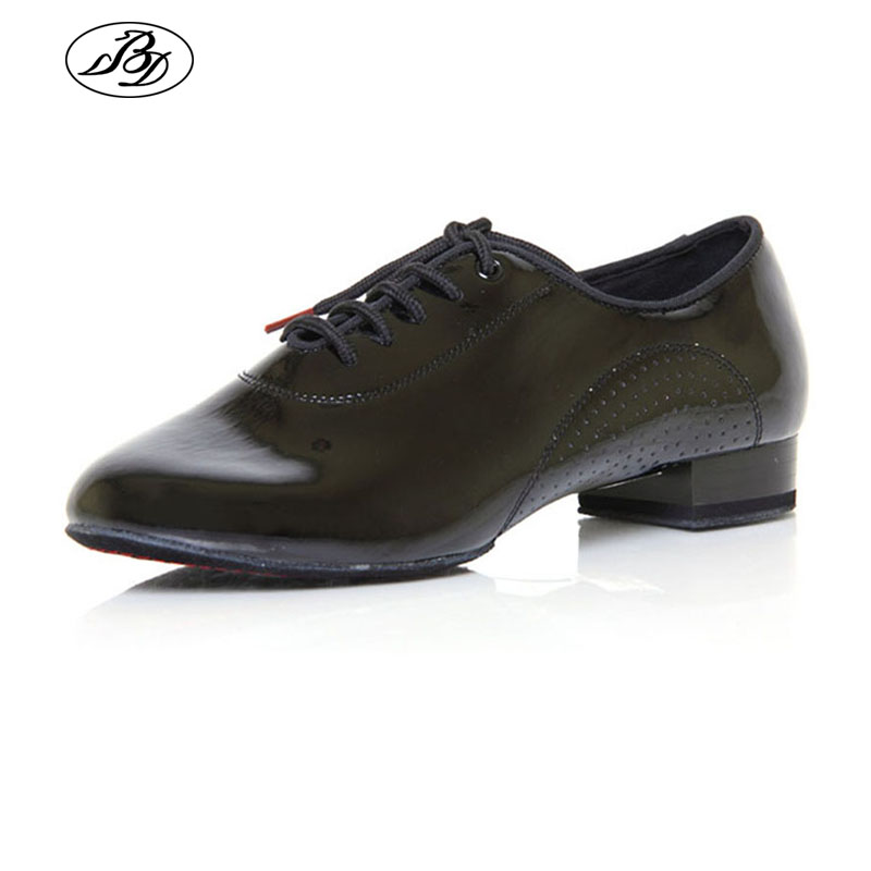 Patent Leather Shine - Bd masculino sapatos de dança padrão