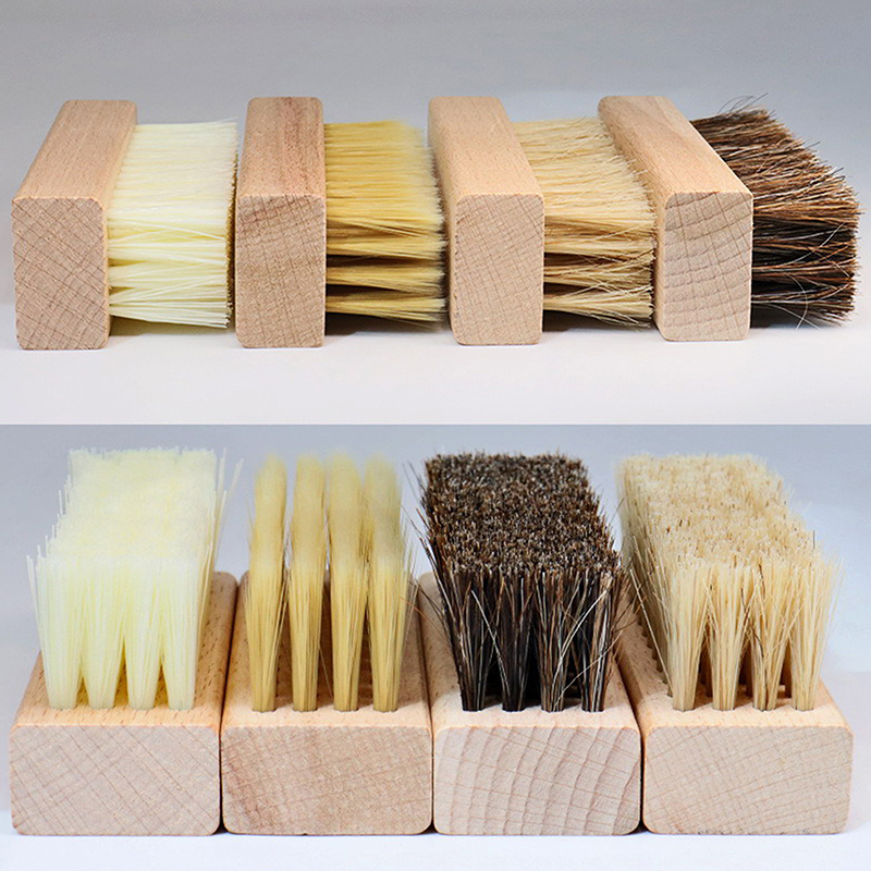 Sneaker Care - Punho de madeira sapato escova, útil,