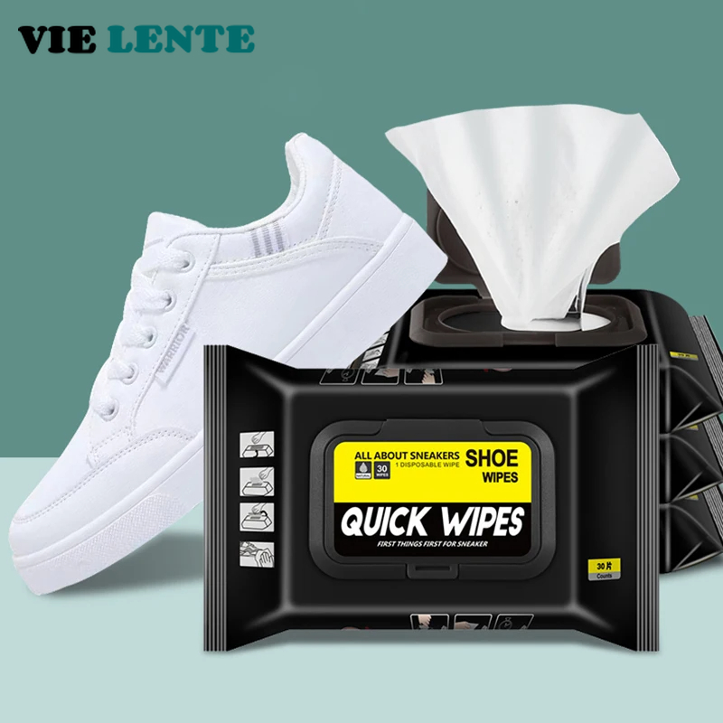 Sneaker Care Clean - 12 pçs/30 pçs sapatos descartáveis toalhetes