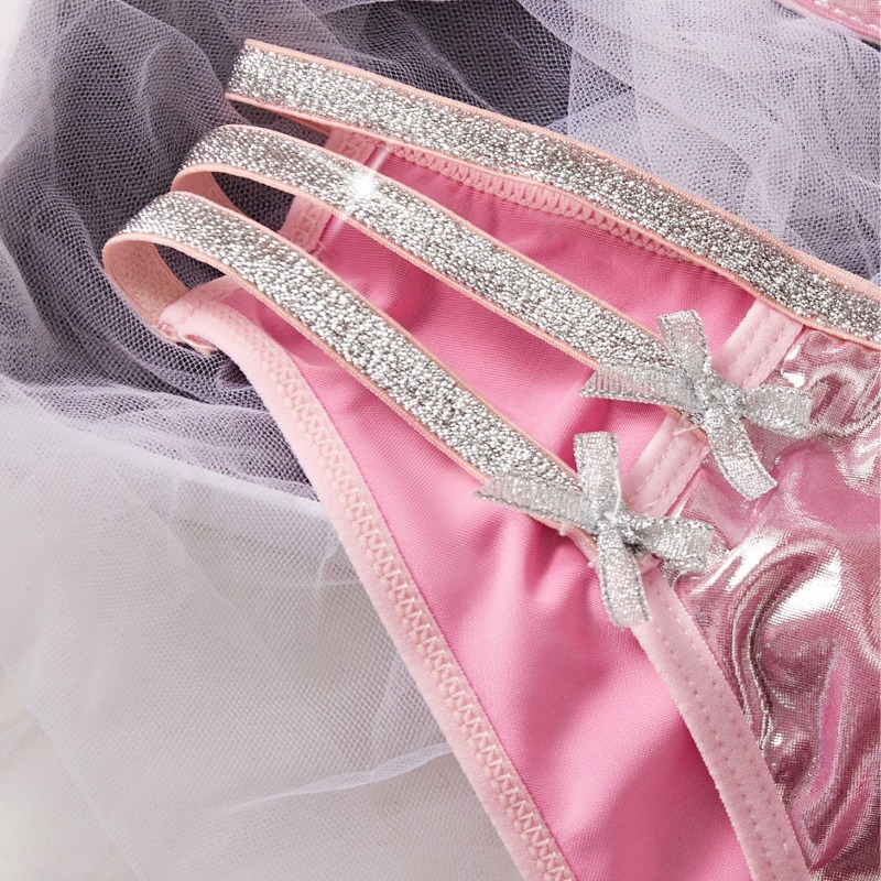 Conjunto de Lingerie Sexy Rosa - Patent Leather Shine avaliação e preço