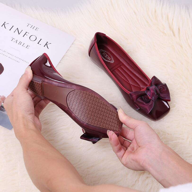 2022 novos sapatos femininos b - Patent Leather Shine avaliação e preço