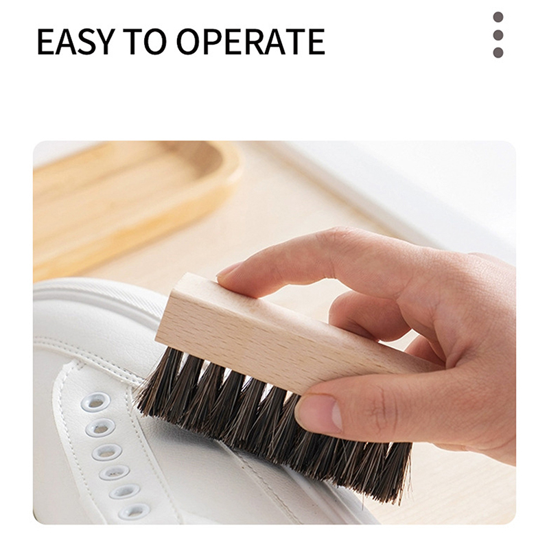Punho de madeira sapato escova - Sneaker Care avaliação e preço