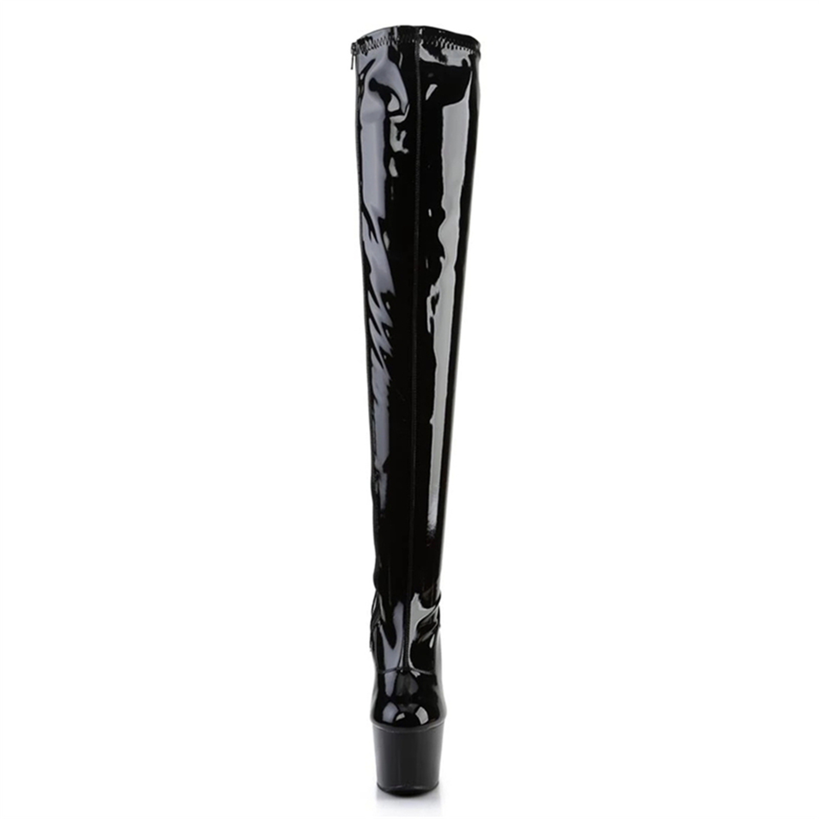 Botas acima do joelho pretas b - Patent Leather Shine avaliação e preço