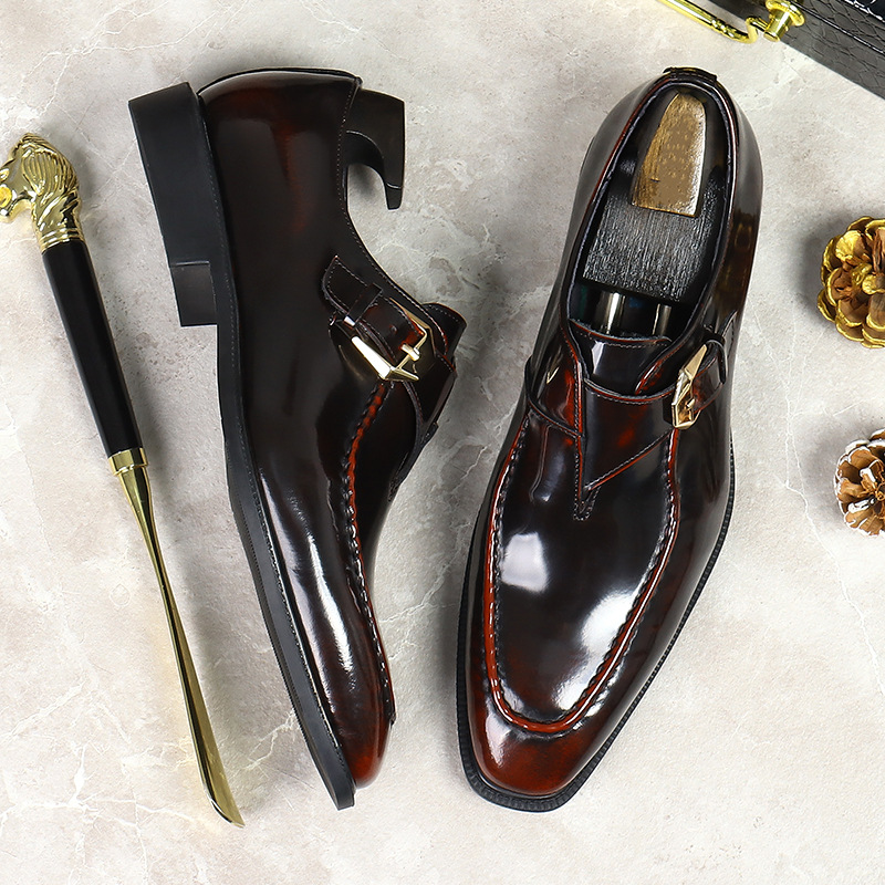Novos sapatos masculinos moda  - Patent Leather Shine avaliação e preço